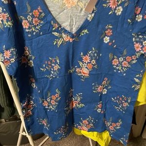 Loft size large floral shirt